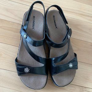 Romika Fidschi Black Sandals
